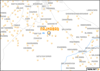 map of Najmābād