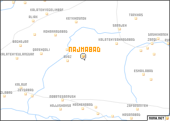 map of Najmābād