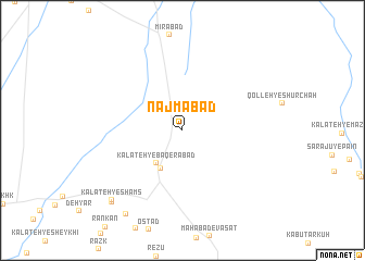 map of Najmābād