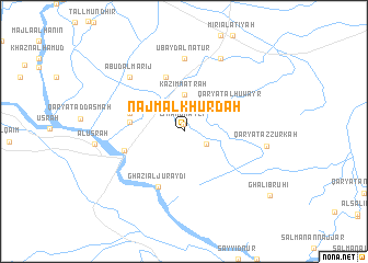 map of Najm al Khurdah