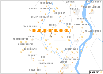 map of Naj‘ Muḩammad Ḩarīdī