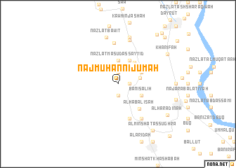 map of Naj‘ Muhanniʼ Jum‘ah