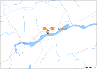 map of Najrān