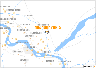 map of Naj‘ Ruwayshid