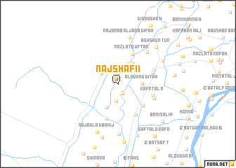 map of Naj‘ Shāfi‘ī