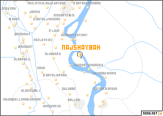 map of Naj‘ Shaybah