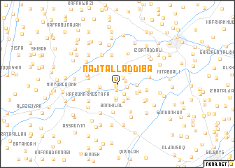 map of Naj‘ Tall aḑ Ḑibā‘