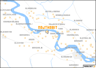 map of Naj‘ Thābit