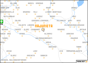 map of Najurieta