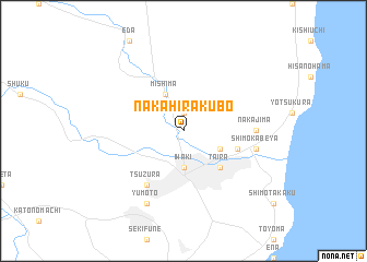 map of Naka-hirakubo