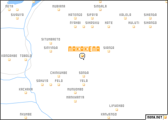 map of Nakakena