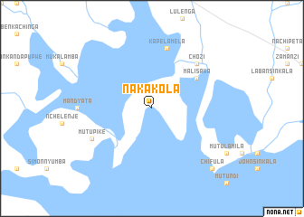 map of Nakakola