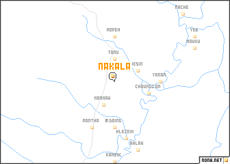 map of Nakala