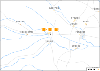 map of Naka-niida