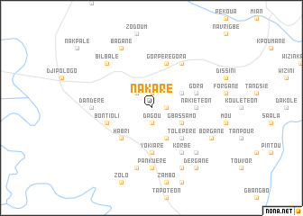 map of Nakaré