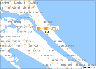 map of Nakarkoyil