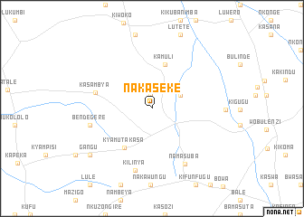 map of Nakaseke