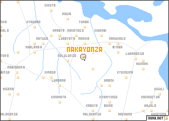 map of Nakayonza