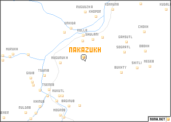 map of Nakazukh