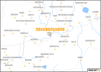 map of Nake Bongwana