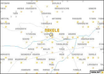 map of Nakélé