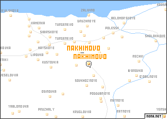 map of Nakhimovo