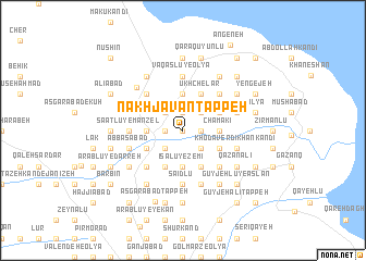 map of Nakhjavān Tappeh
