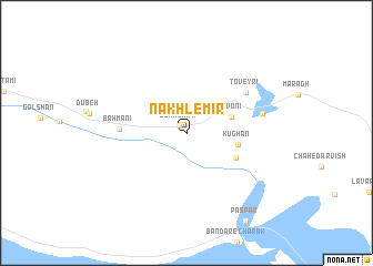 map of Nakhl-e Mīr