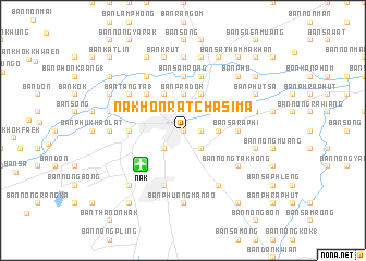 map of Nakhon Ratchasima