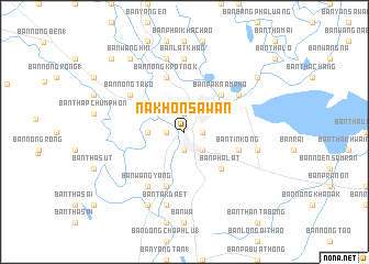 map of Nakhon Sawan