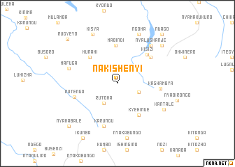 map of Nakishenyi