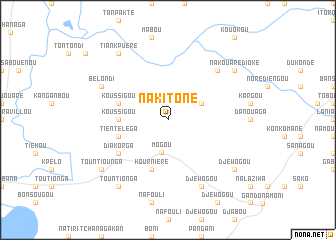 map of Nakitoné