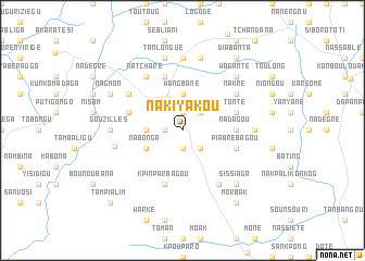 map of Nakiyakou