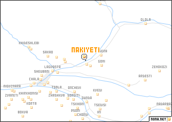 map of Nakiyeti