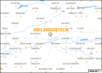 map of Nakło nad Notecią