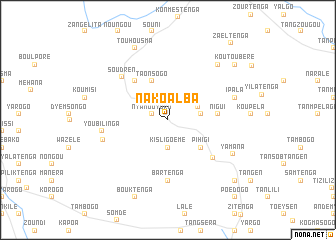 map of Nakoalba
