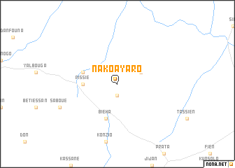 map of Nakoayaro