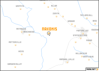 map of Nakomis