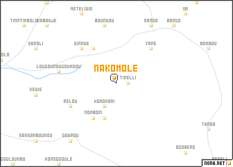 map of Nakomolé