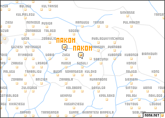 map of Nakom