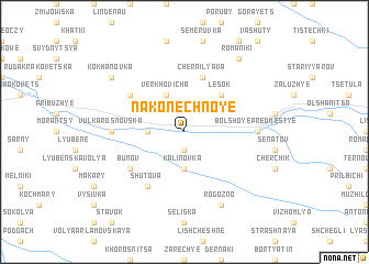 map of Nakonechnoye