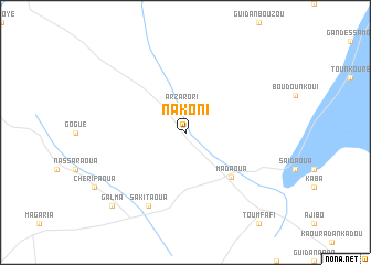 map of Nakoni