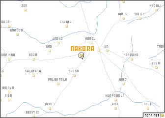 map of Nakora