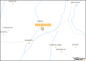 map of Nakorkon