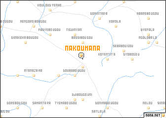 map of Nakoumana