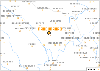 map of Nakounakro