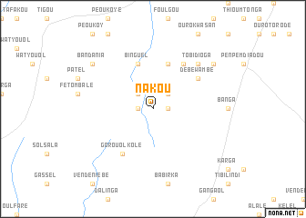 map of Nakou