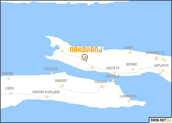 map of Nakovanj