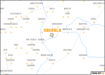 map of Nakpala