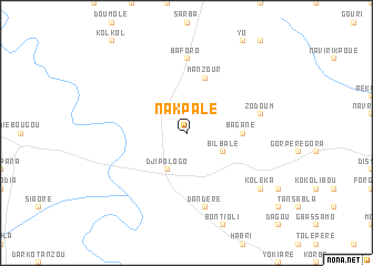 map of Nakpalé